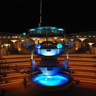 Pooldeck der Aida Diva bei Nacht