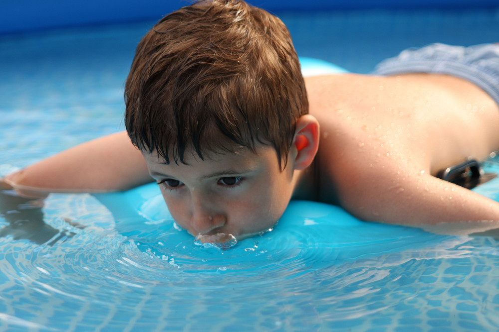 Poolrelaxing