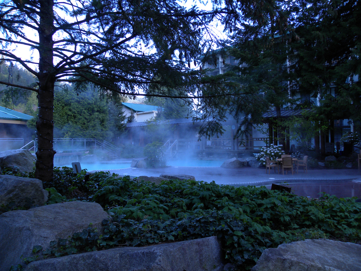 Pools at the Harrison Hot Springs Resort.British Columbia.Canada.