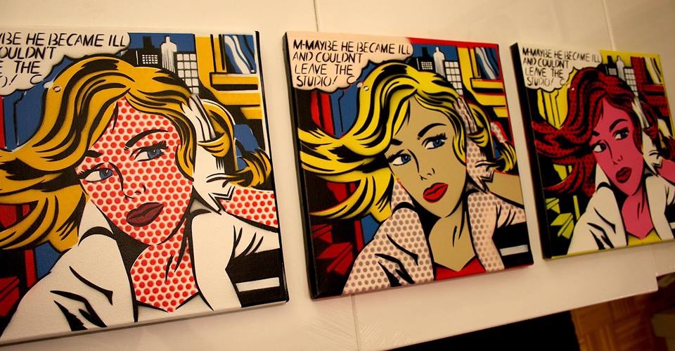 pop art graffiti stencil