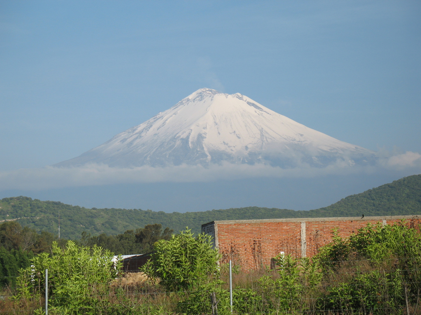 Popocatépetl im Nebel