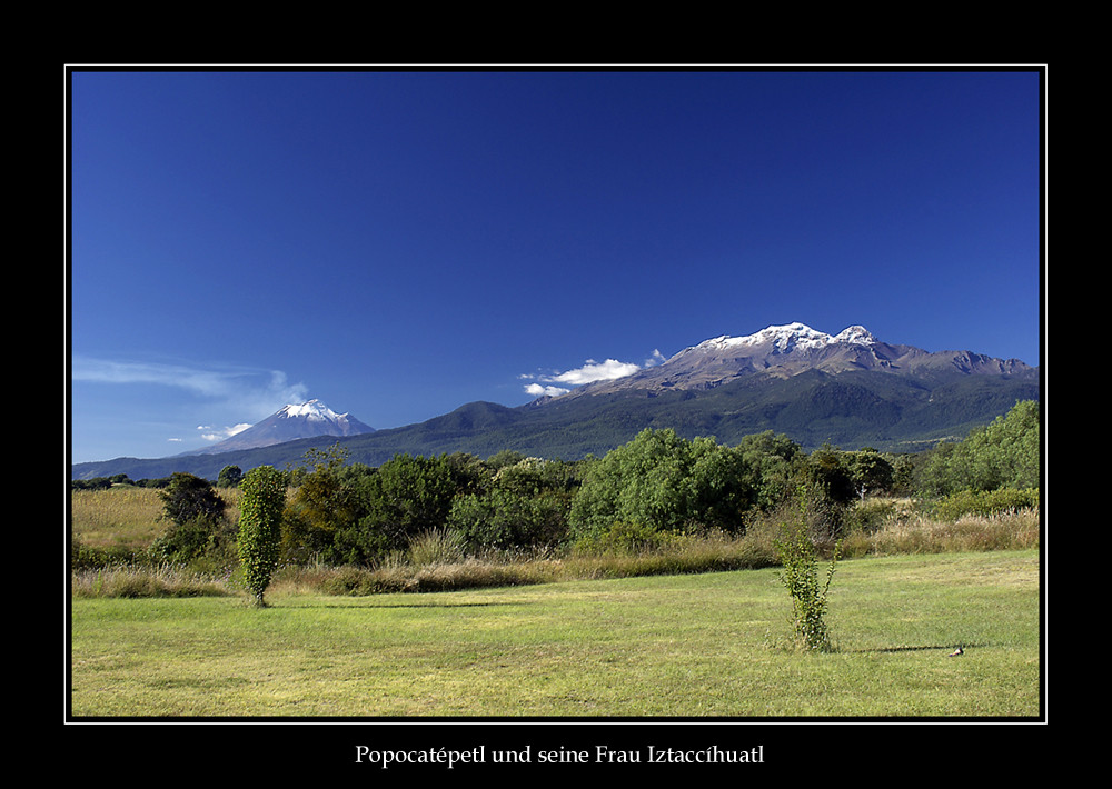 Popocatépetl und seine Frau Iztaccíhuatl