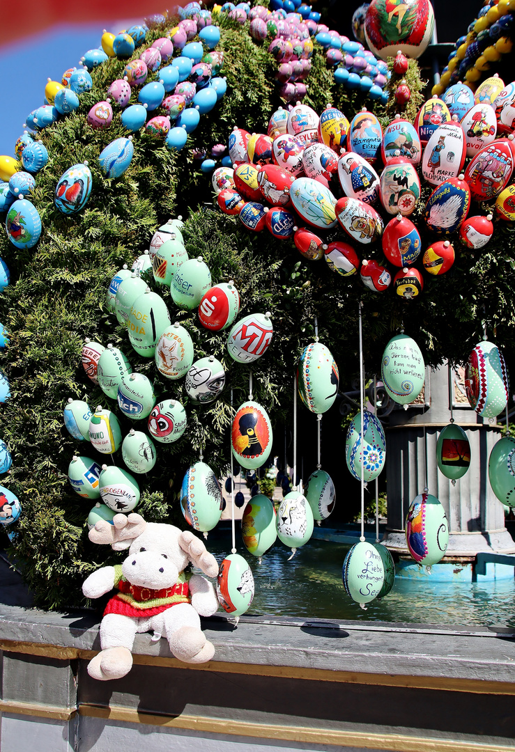 Poppel beim Osterbrunnen