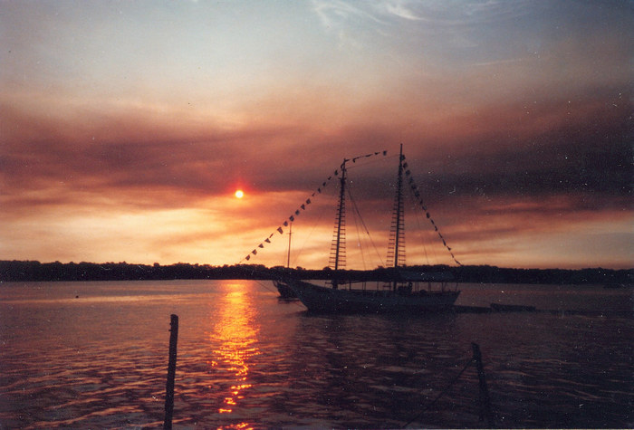 Pôr do sol em porto seguro, Bahia