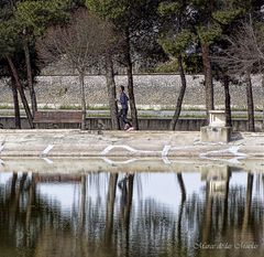 ...por el lago...