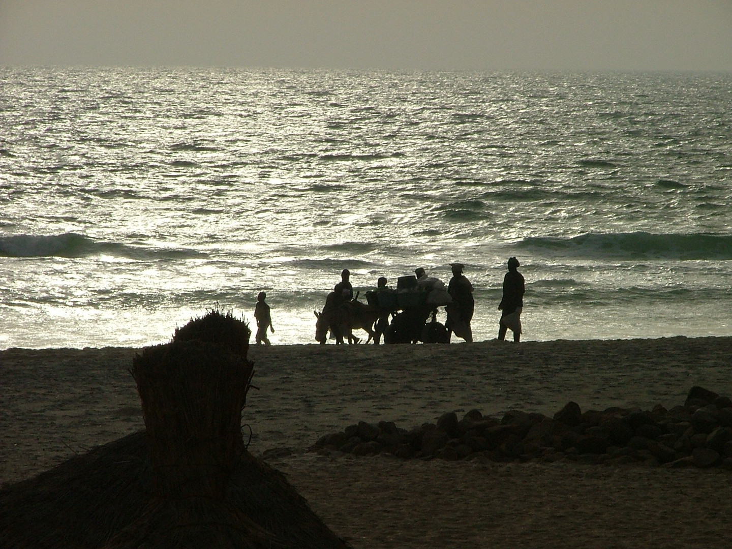 Por la orilla del mar