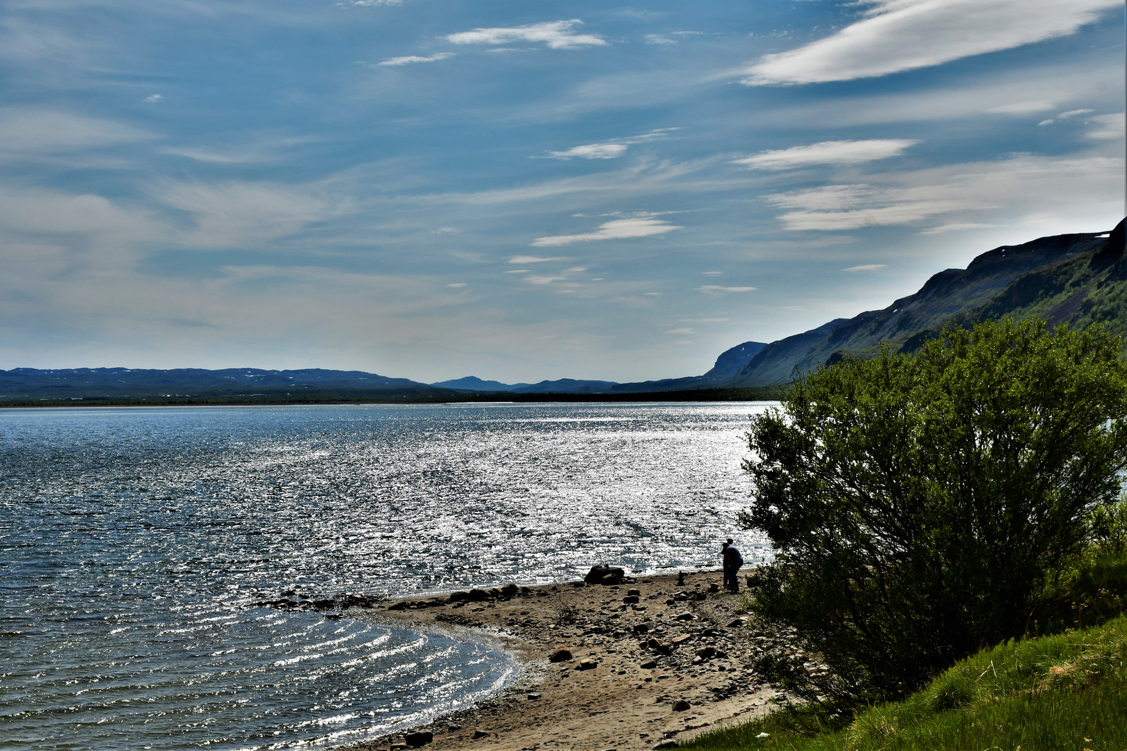 Porsangerfjord an der E6 Richtung Nordkap