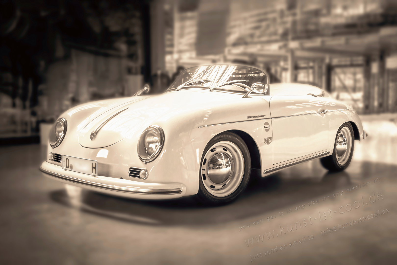 Porsche 356 Spyder Sepia