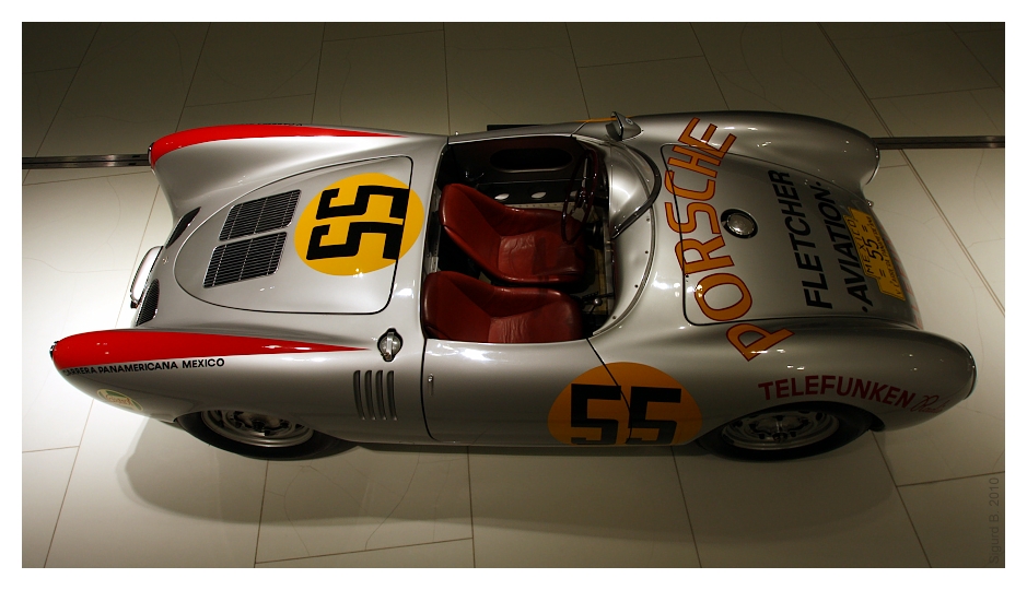 Porsche 550 Spider von oben