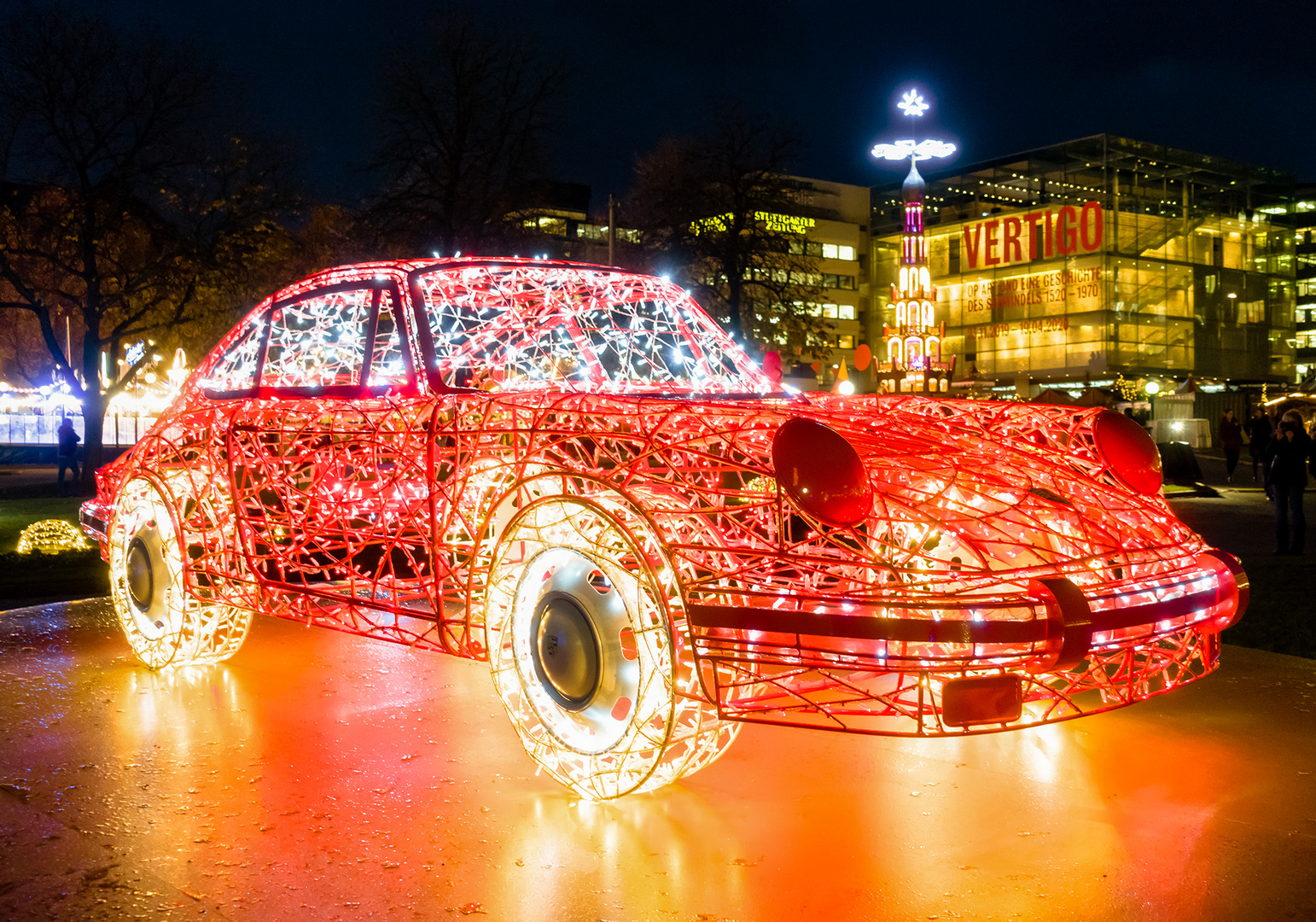 Porsche 911 im Lichterglanz