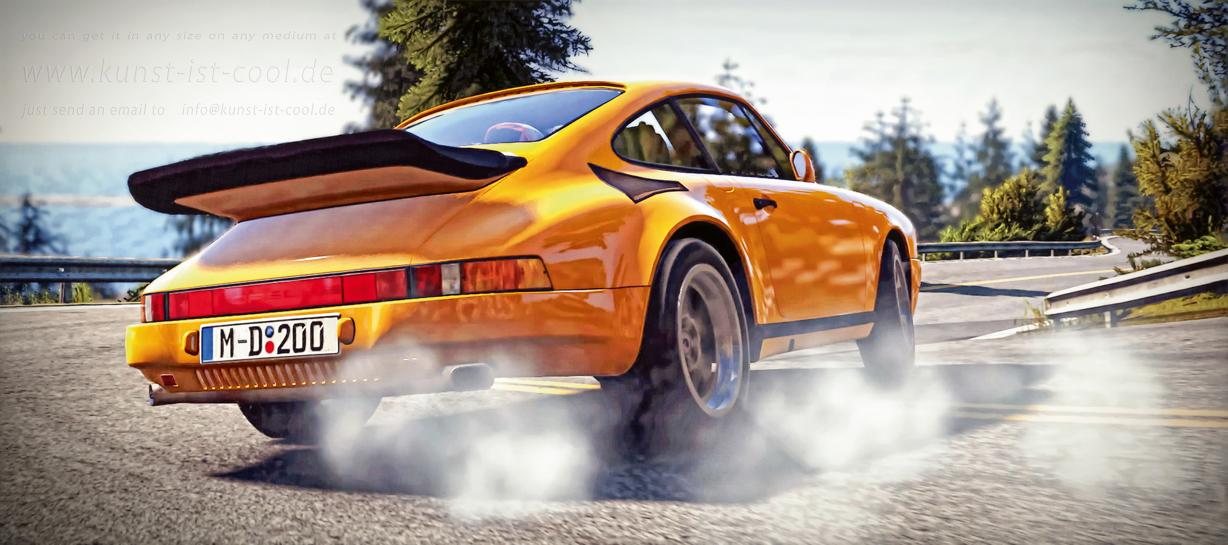 Porsche 911 Ruf CTR Yellow Bird im Drift