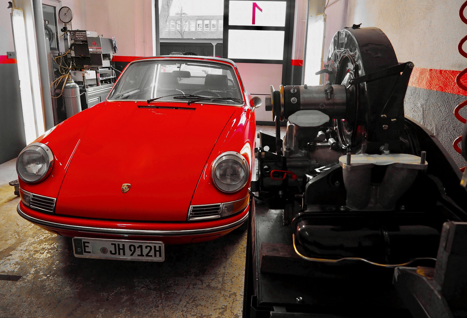 Porsche 912 mit Motor...