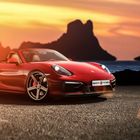 Porsche Boxster GTS 2015 ( Hintergrund Ibiza Es Vedrá geschossen 2013 )