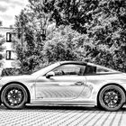 Porsche-Carrera-GTS   Schwarzweiß Zeichnung