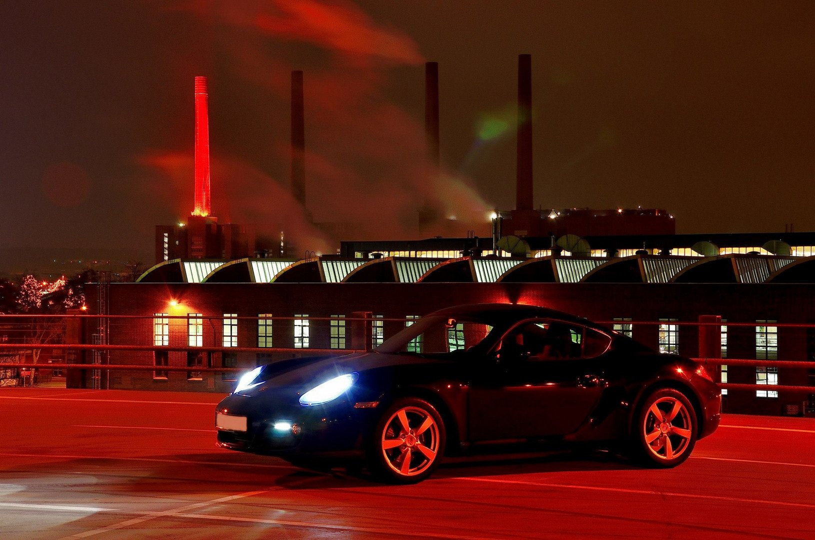 Porsche Cayman in der Adventszeit