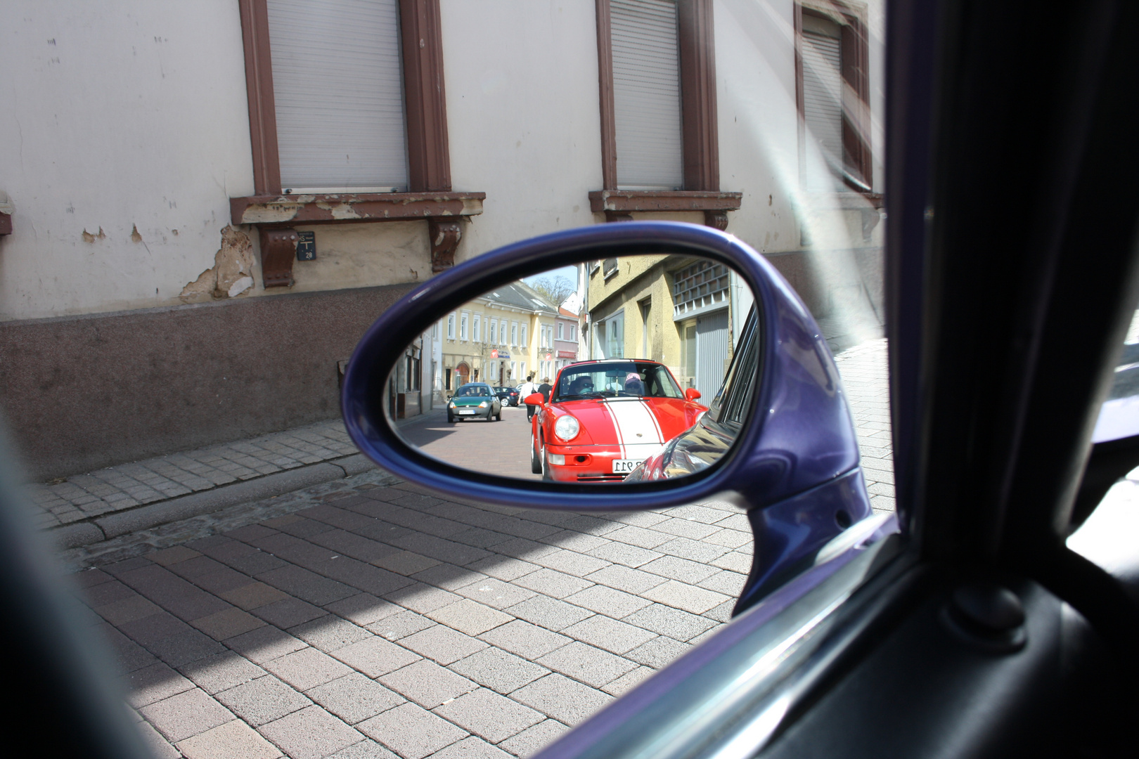 Porsche in meinen Spiegel