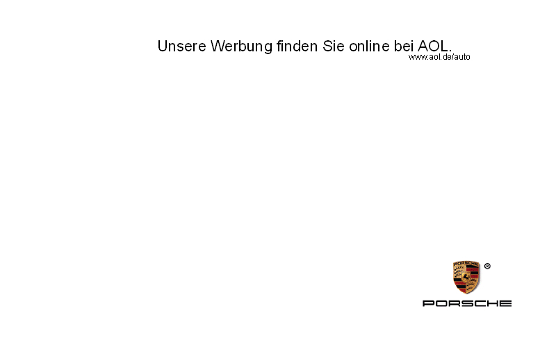 Porsche - Kooperation mit AOL.