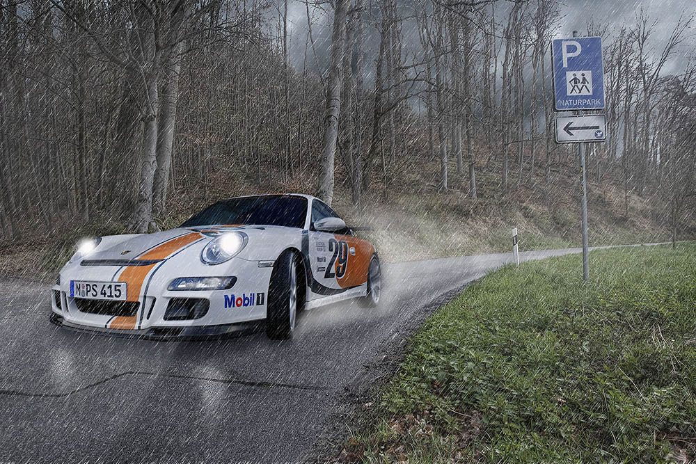 Porsche-Rally im Odenwald