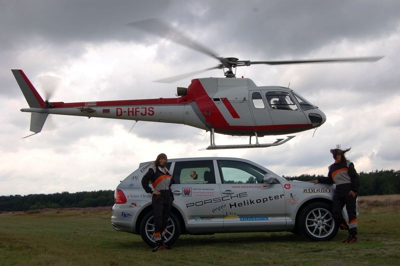 Porsche vs Helikopter. Wer ist schneller? EMR joy fly probierts aus...!