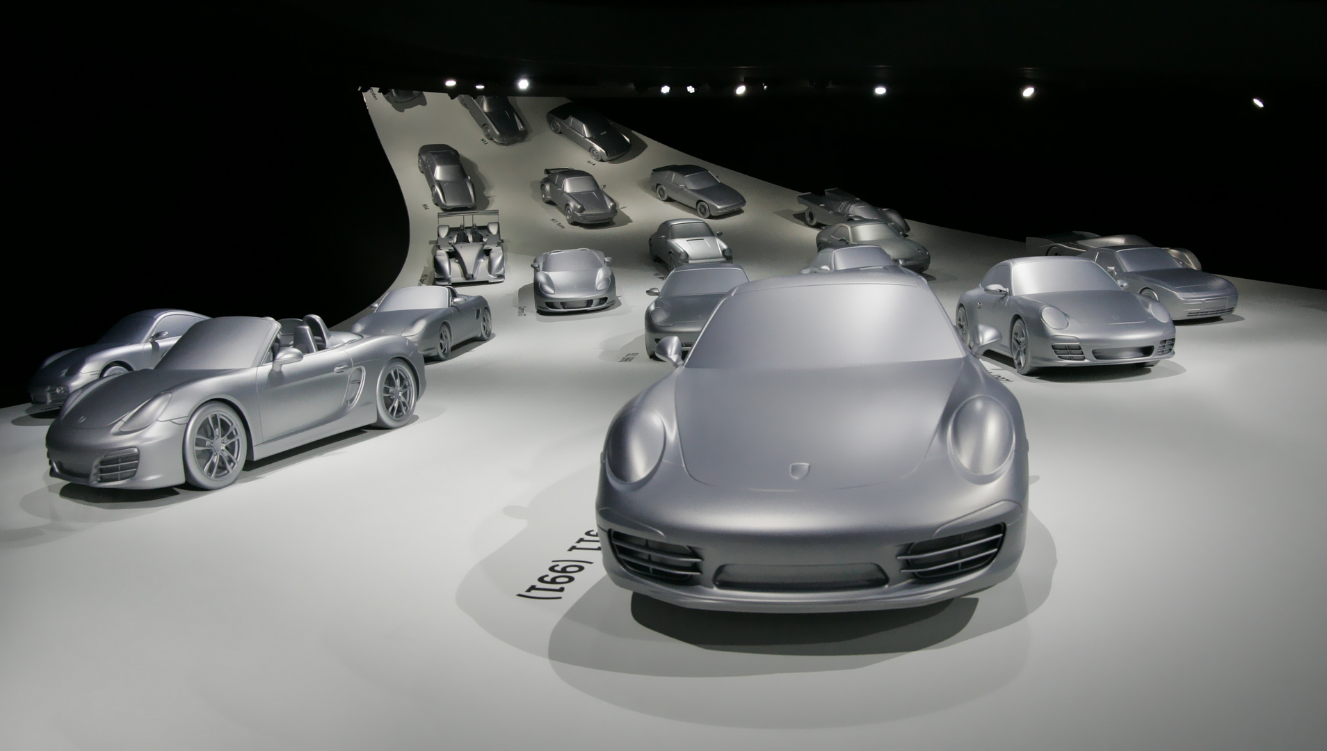 ... Porsches monochrome ....