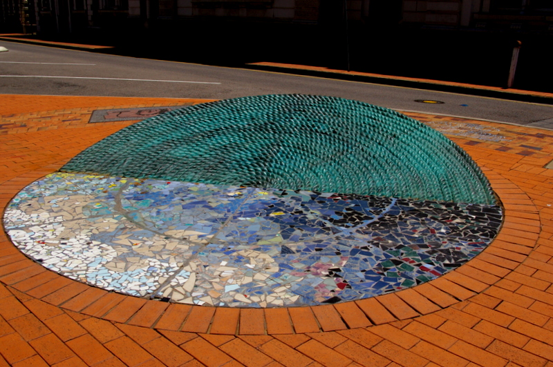 Port Adelaide - Mosaik auf der Strasse