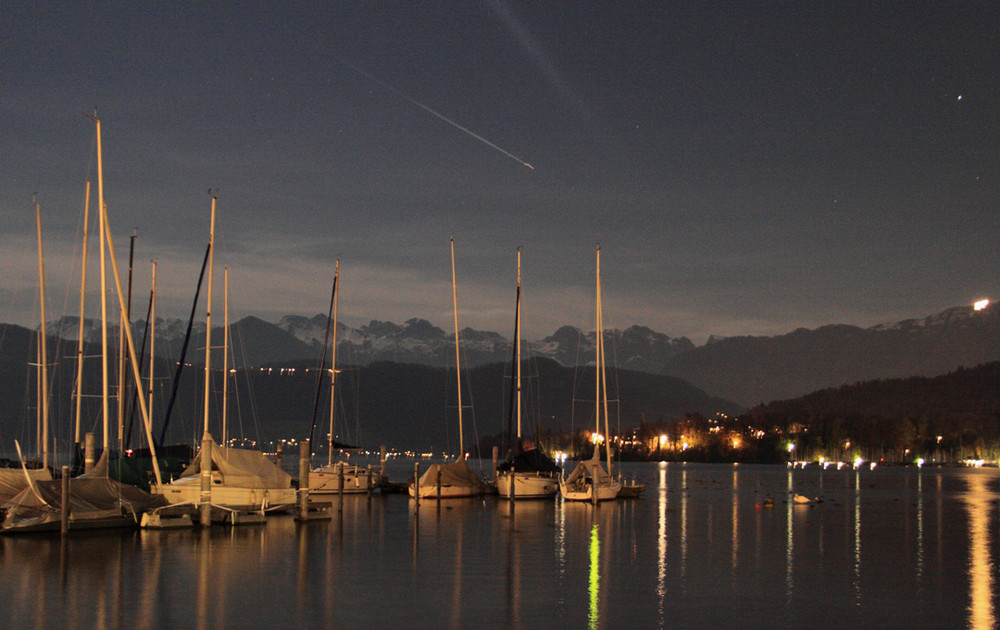 Port at night