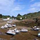 Port de la Meule à marée basse,ile d'Yeu