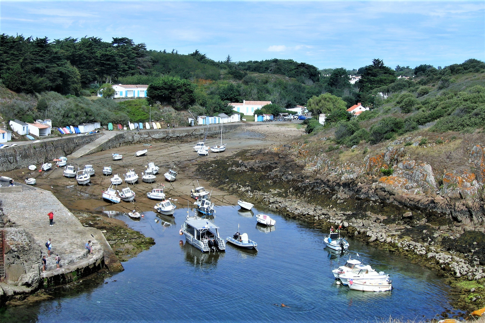 Port de la Meule,ile d'Yeu.