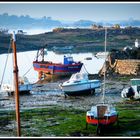 Port de Loguivy à marée basse ..