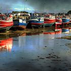 Port de pêche à marée descendante