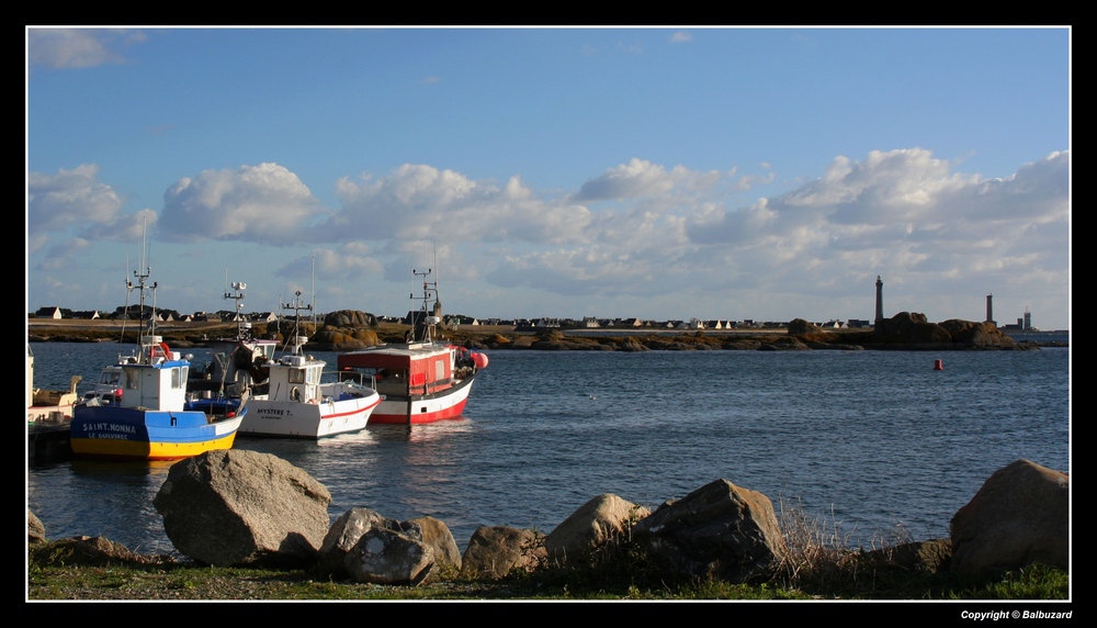 " Port de St Guénolé en fin de journée "