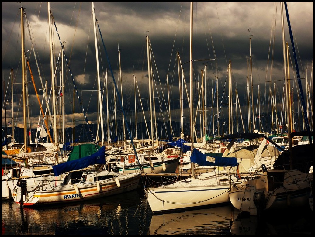 port d'Evian les bains hier soir!!!