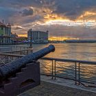 Port Louis bei Sonnenuntergang