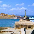 Port of Chania with light house