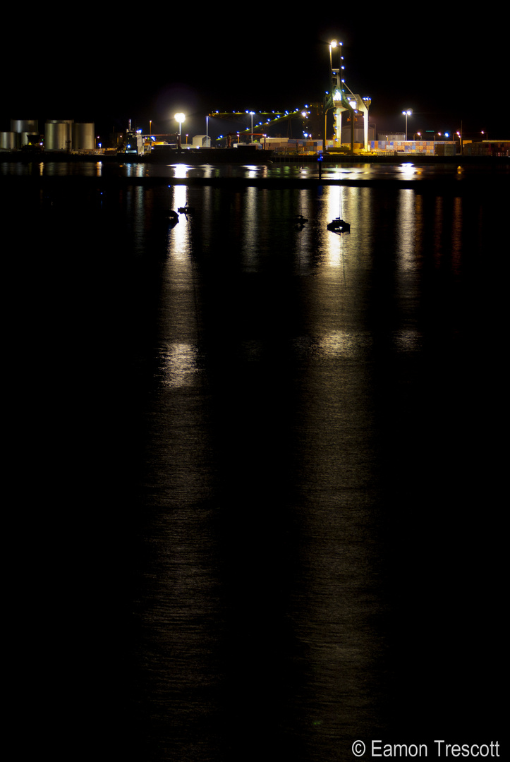 Port of Townsville Qld Australia by night 2