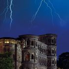 Porta Nigra unter Strom