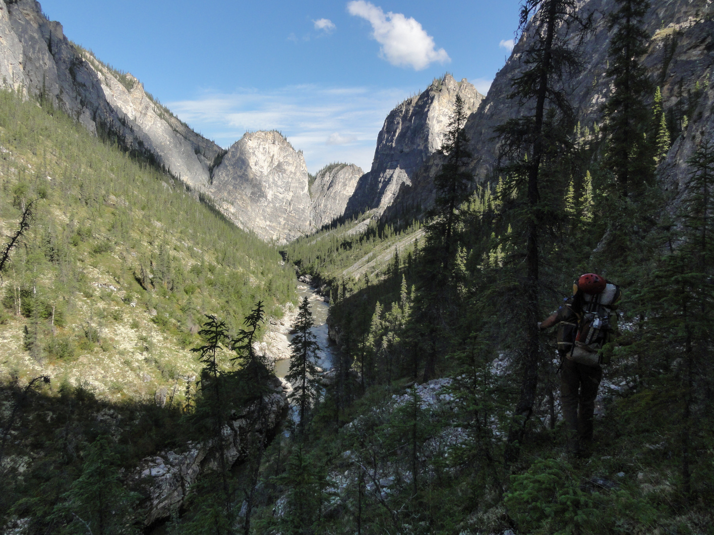 Portage im Canyon, Yukon Territory Kanada