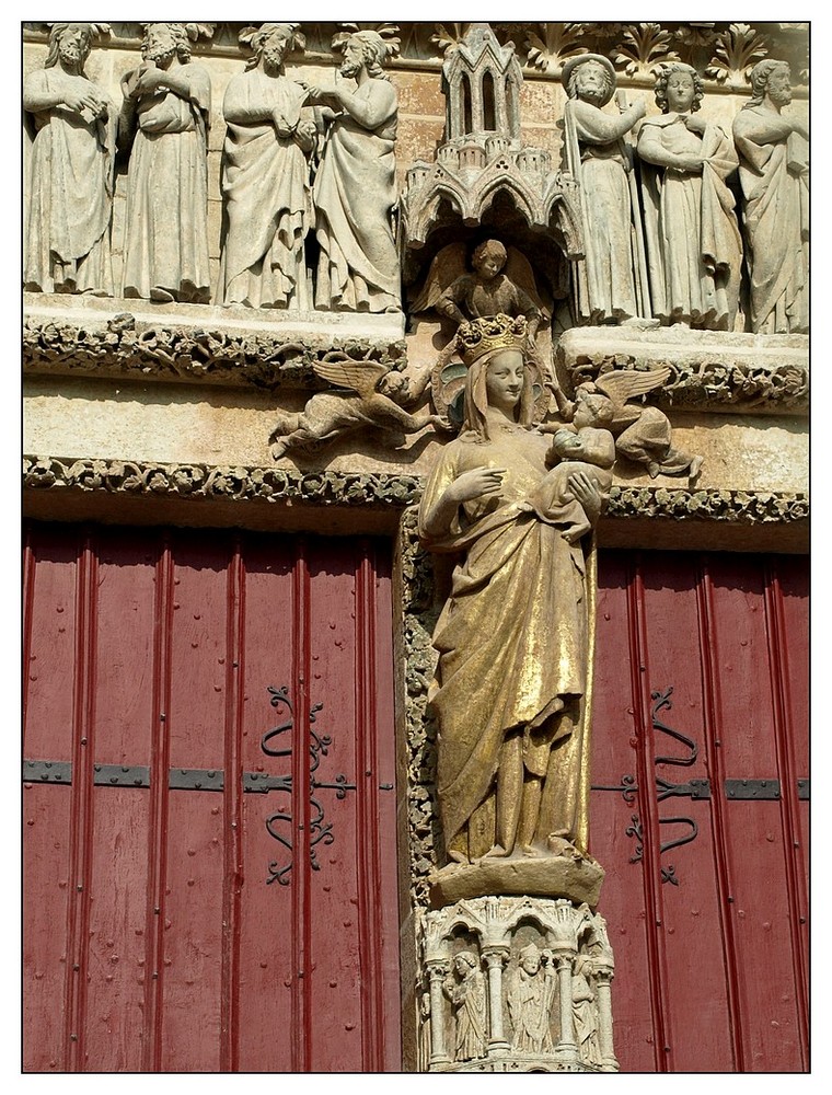 portail de la vierge dorée cathédrale Amiens de cecyl 