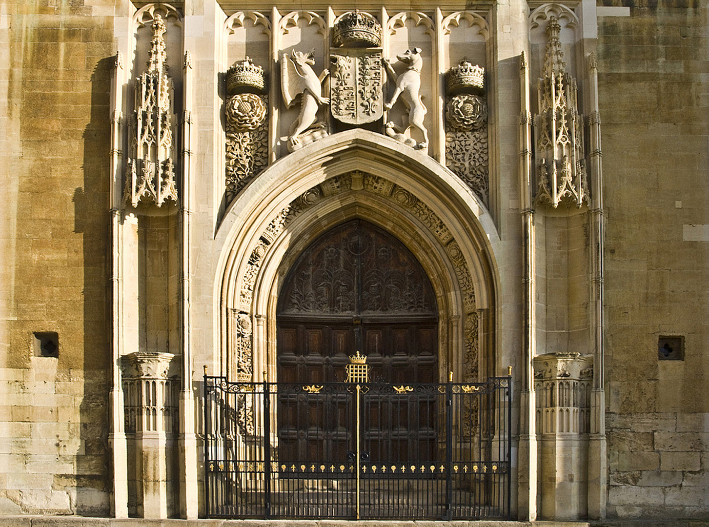 Portail ouest de la Chapelle de King’s College  --  Cambridge