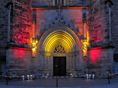 Portal der Margarethenkirche (shopping-night)