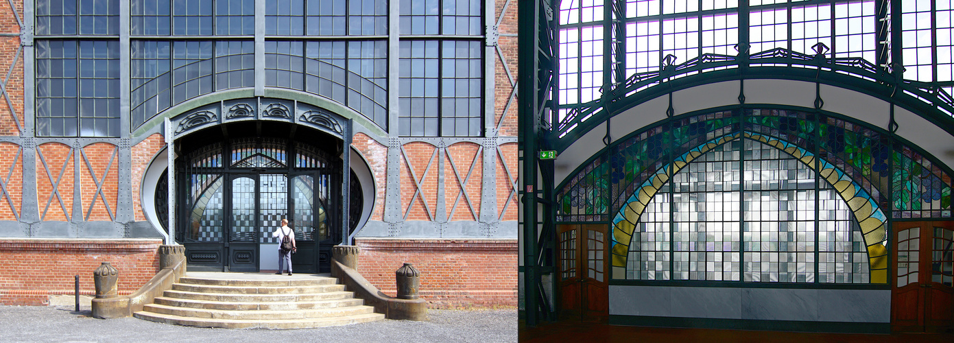 Portal der Maschinenhalle auf der Zeche Zollern