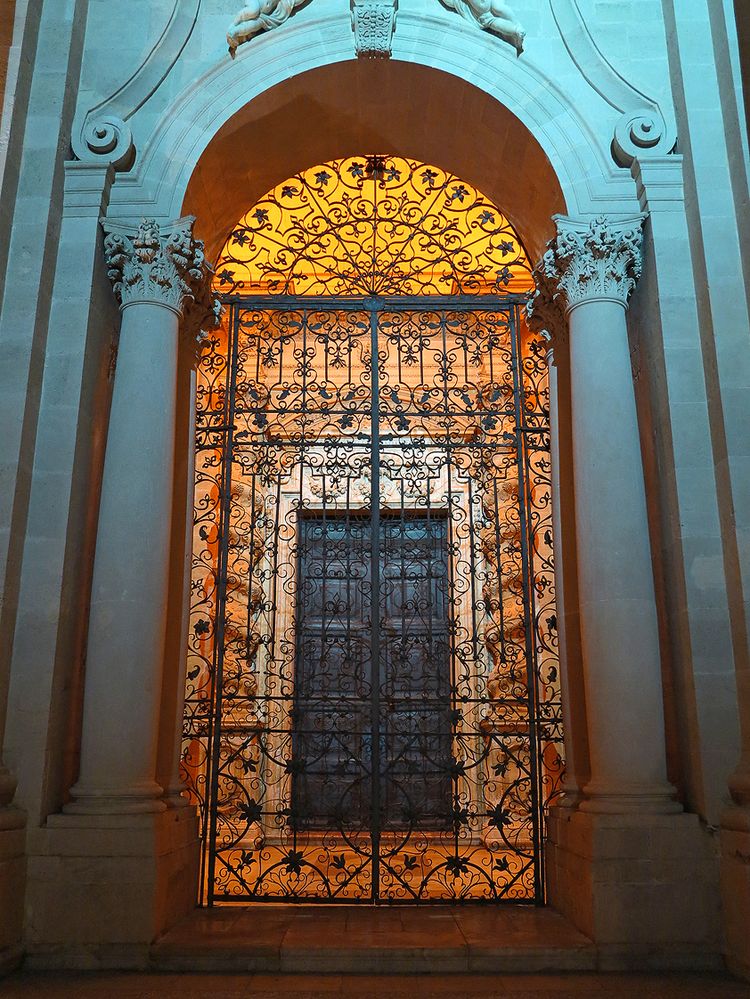 Portal des Doms von Syrakus / L'ingresso del duomo di Siracusa