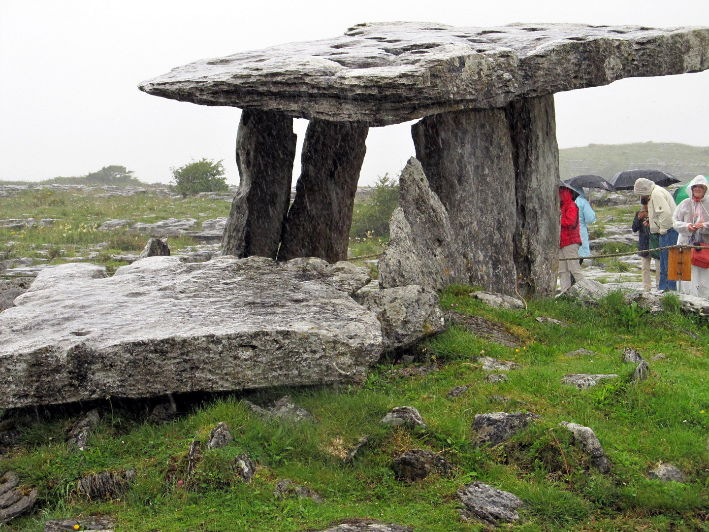 Portal Tomb-Poulnabrone im Regen