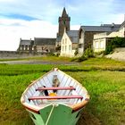 Portbail à marée basse. 