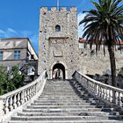 Porte de la ville sur l'île de Korcula