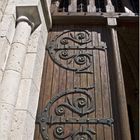 Porte d’entrée de l’Eglise Notre-Dame à Nérac