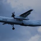 Porter Airlines approaching Toronto City Airport