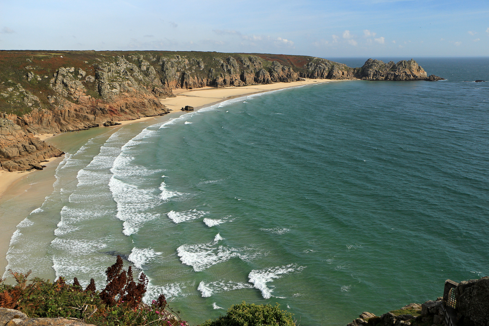 Porthcurno mit Südseeflair