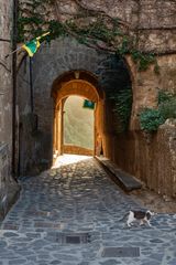 Portico di ingresso, civita di Bagnoregio