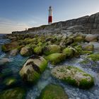 Portland Bill Leuchtturm bei Ebbe